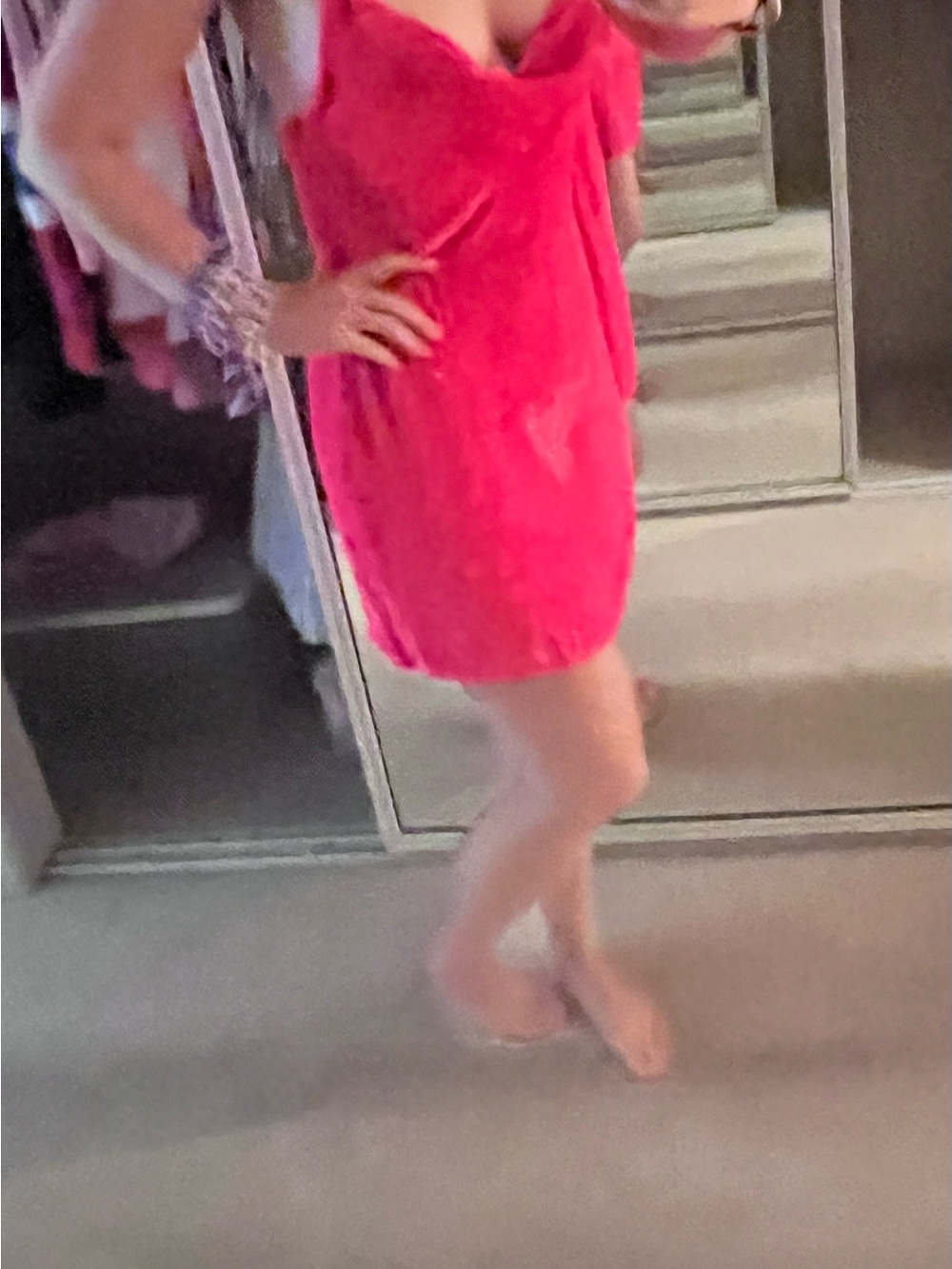 Retrofete Pink Spaghetti-Strap Mini Dress - Picture 10 of 10
